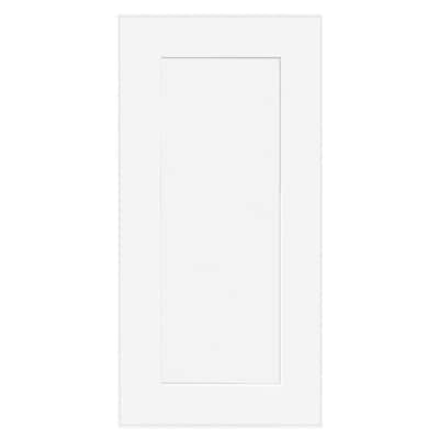Newport Assembled 24x34.5x.75 in. Shaker Decorative End Panel for Base Kitchen Cabinet in Painted Pacific White
