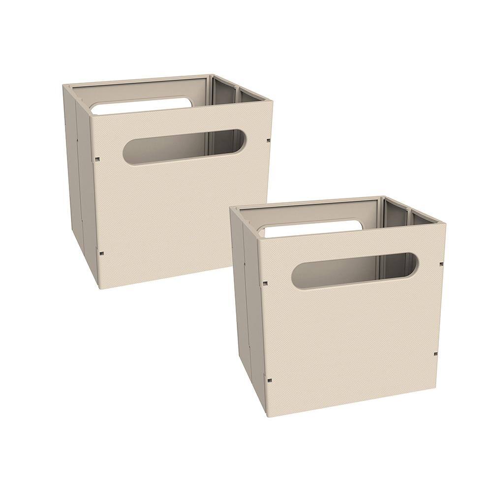 Mini Cube Storage ClosetMaid 7 in. H x 7.24 in. W x 5.97 in. D Natural Plastic Mini Cube ...