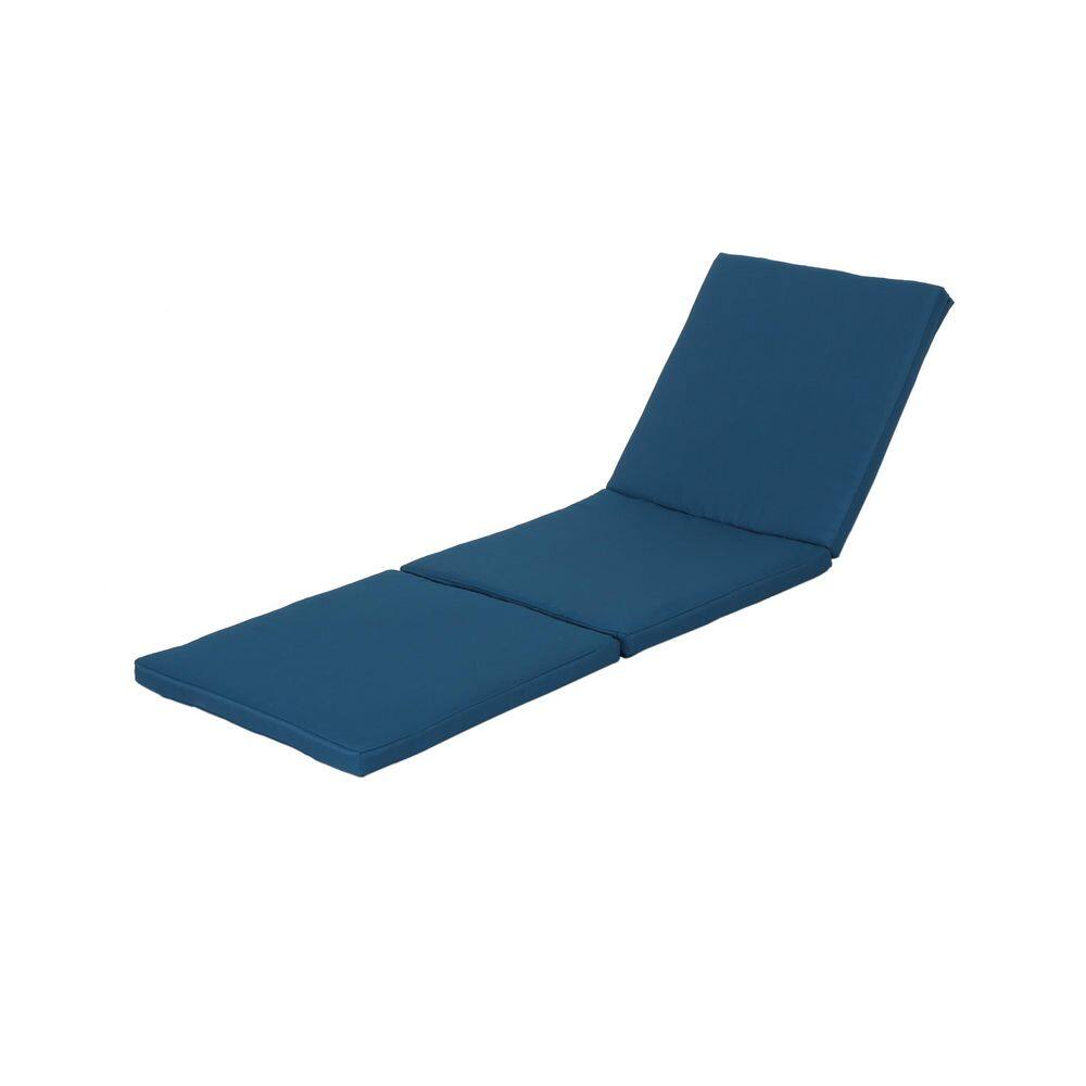 76.75 in. x 25.5 in. Outdoor Patio Chaise Lounge Cushion in Blue (Set of 1) price history on PriceWatchPro
