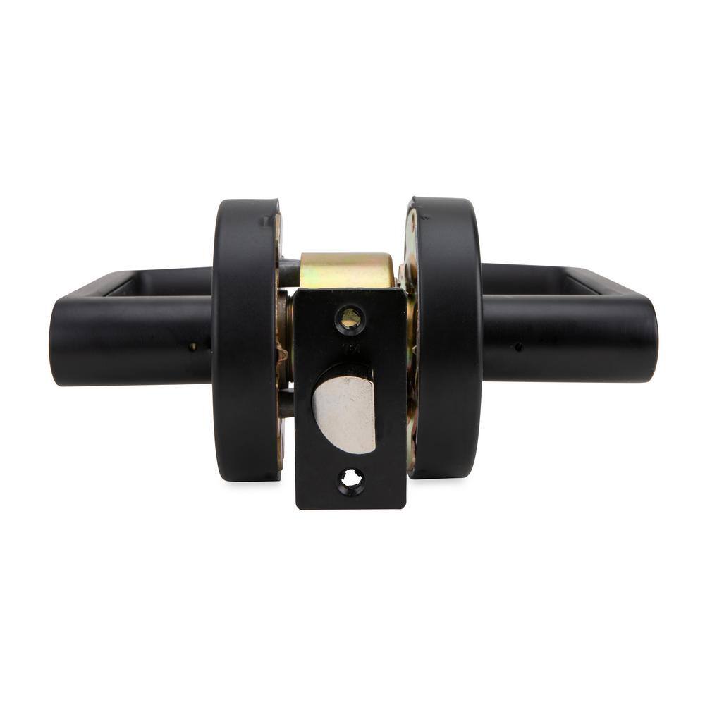 Matte Black Commercial Grade 2 Cylindrical Passage Door Handle