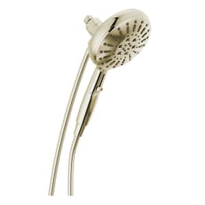 7-Spray Patterns 1.75 GPM 6.19 in. Wall Mount Handheld Shower Head with SureDock Magnetic in Lumicoat Polished Nickel