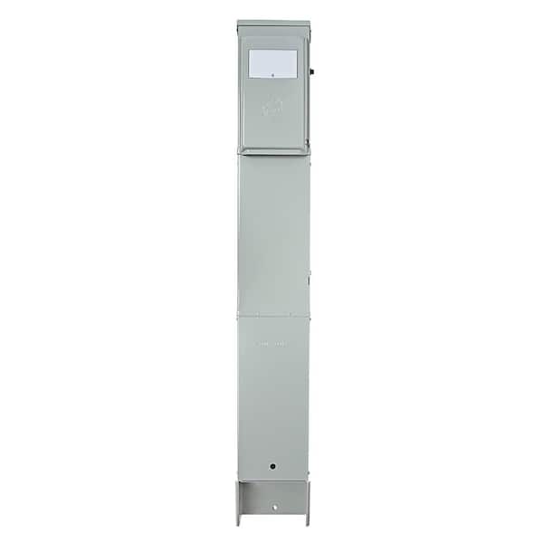 GE RV Earth Burial Pedestal with 50 Amp and 30 Amp RV Receptacles, 20 Amp GFCI Receptacle, and Photocell Light