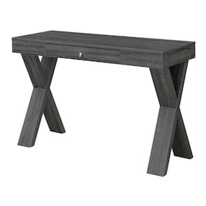 Newport 47.25 in. Rectangle Weathered Gray MDF1 Drawer Writing Desk