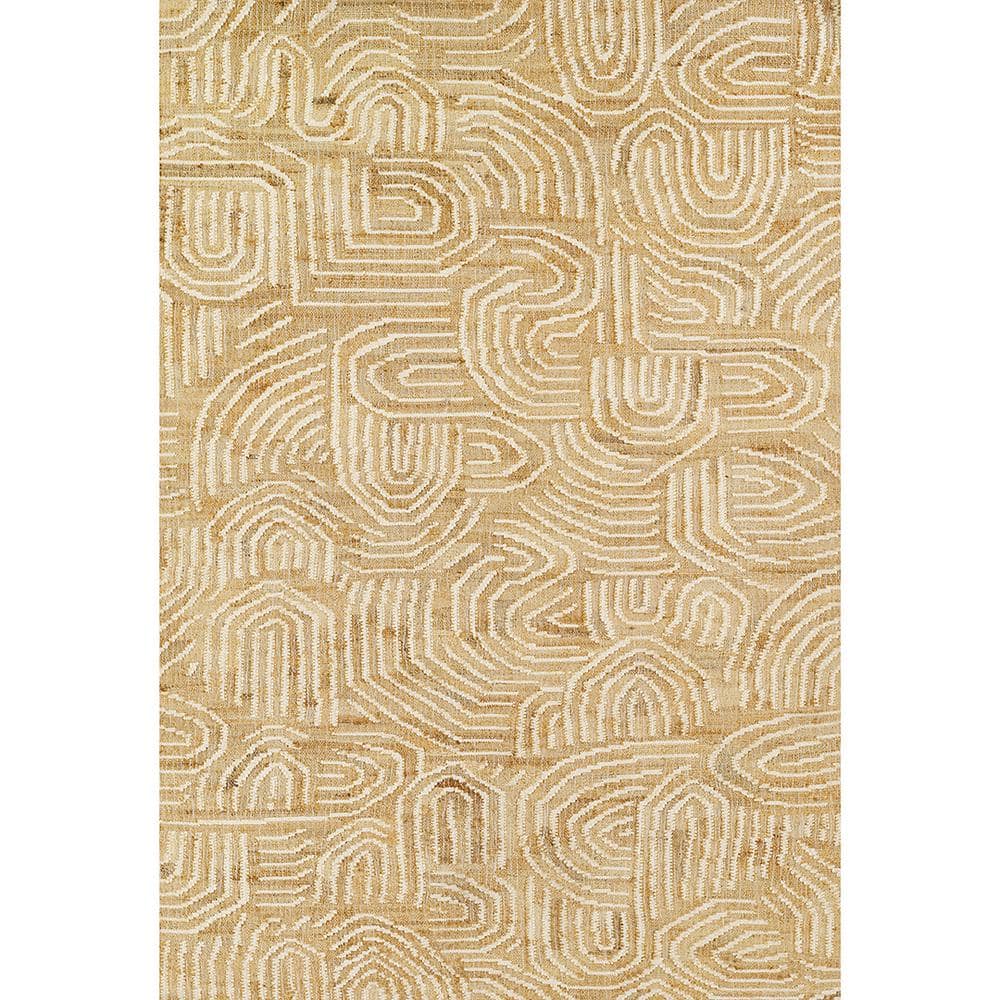 Tempaper Swell Abstract Natural & Cream 8 ft. X 10 ft. Jute and Wool