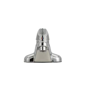 Aquaspec 4 in. Centerset Single-Handle Low-Arc Bathroom Faucet in Chrome