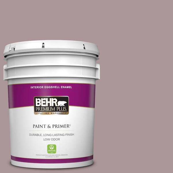 BEHR PREMIUM PLUS 5 gal. #ICC-64 Heirloom Quilt Eggshell Enamel Low Odor Interior Paint & Primer