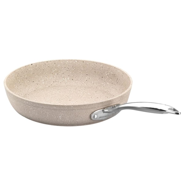 Granita 9.5 in. Nonstick Tava and Frypan in Tan