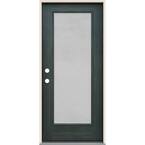 JELD-WEN 36 in. x 80 in. Right-Hand Full Lite Micro-Granite Frosted ...