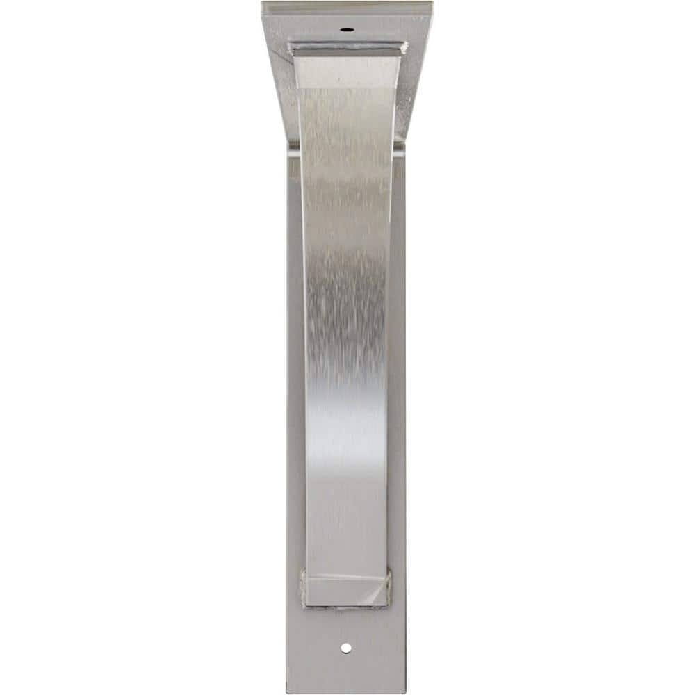 14" Stainless Steel Industrial Bracket for Shelving and Countertops