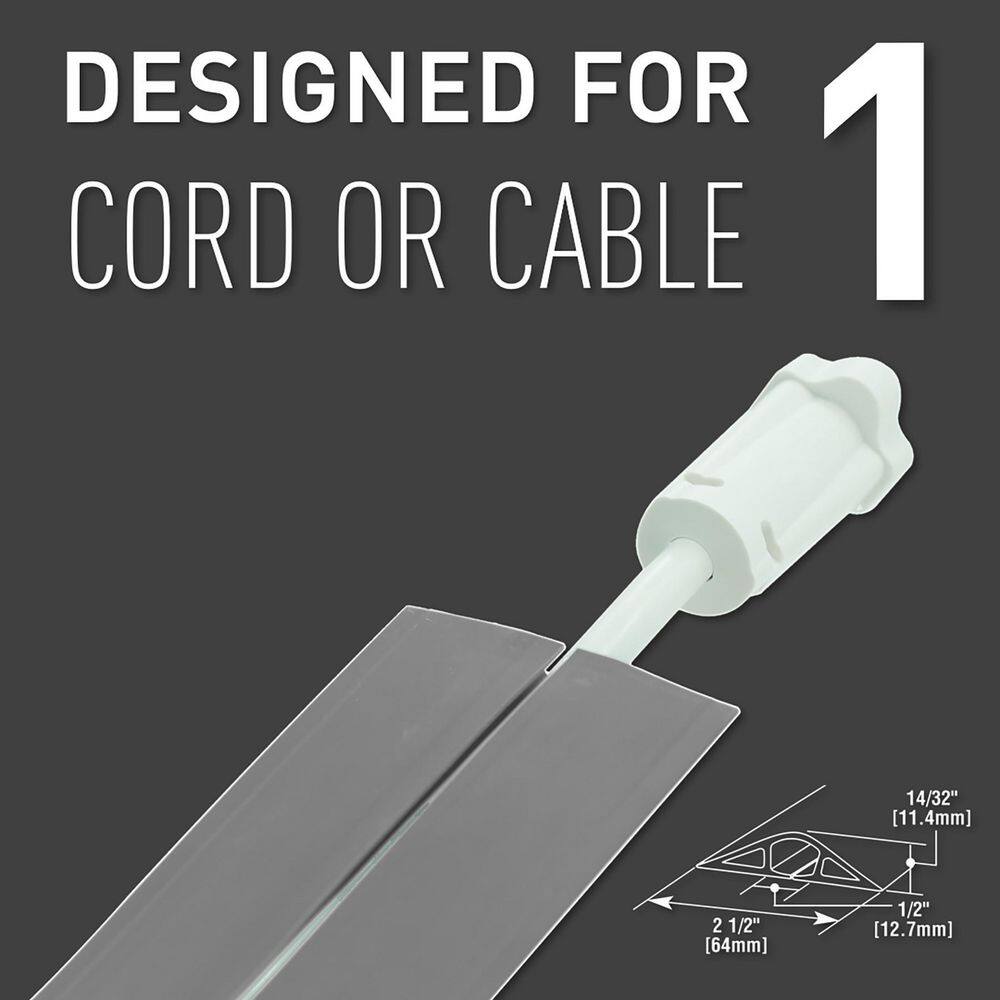 Gray 5 ft Low Profile Cable Protector