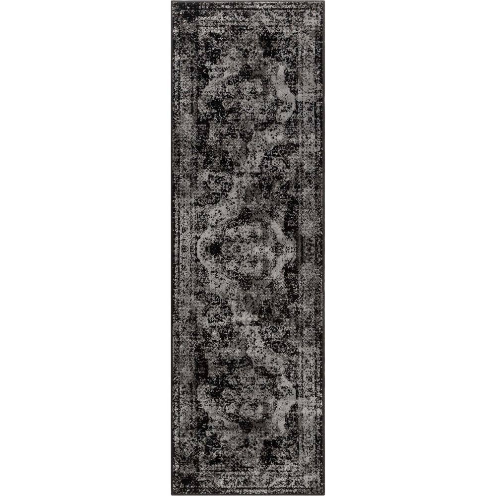 Zazzle Patras Vintage Oriental Black 2 ft. 3 in. x 7 ft. 3 in. Floral Runner Rug price history on PriceWatchPro