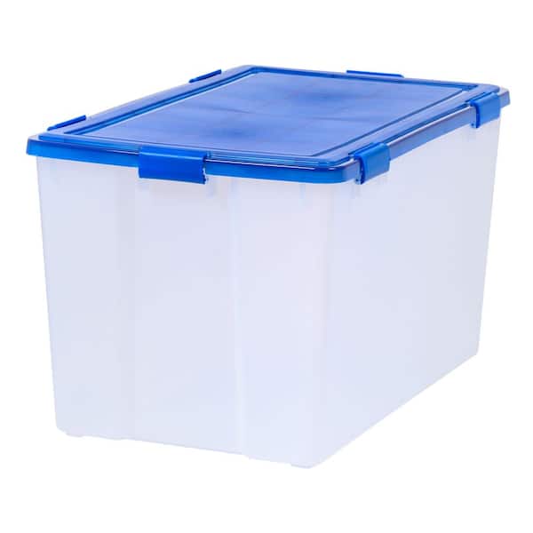 156 Qt./39 Gal. WeatherPro Clear Plastic Storage Tote