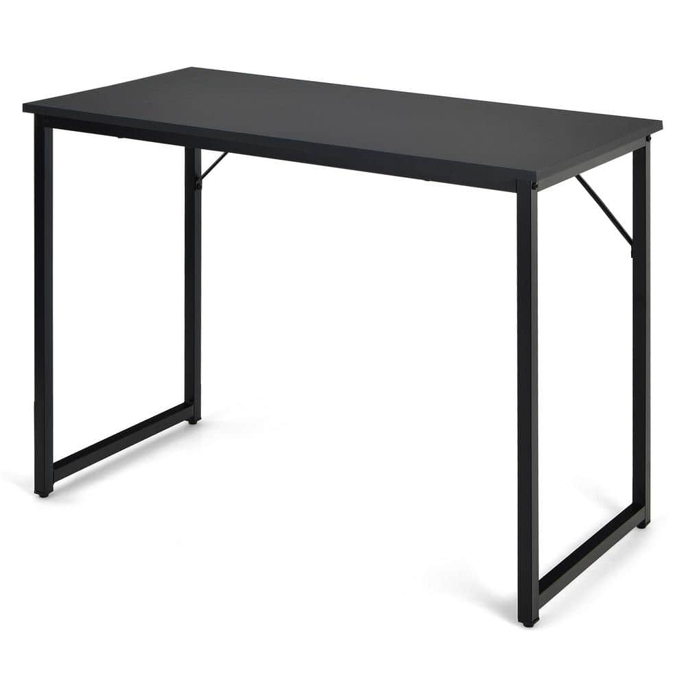 40 in. Rectangle Black Wood Computer Desk Writing Workstation Study Laptop