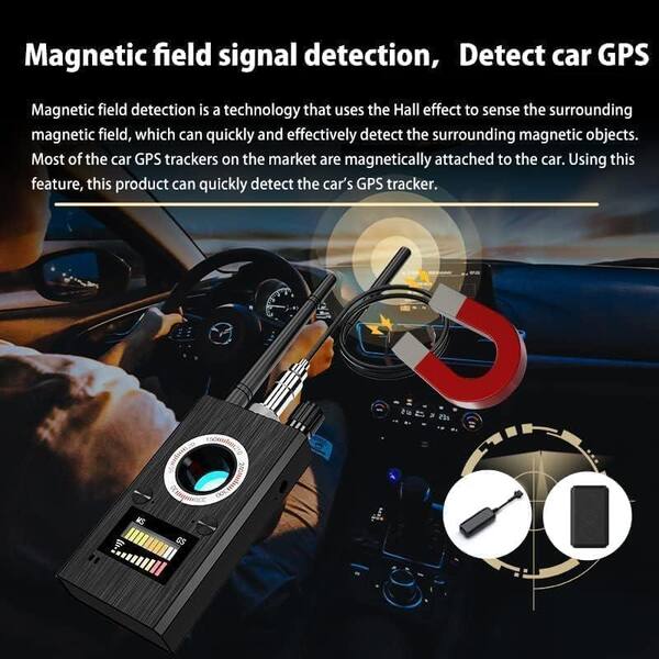 Hidden Camera Detector - 6 Sensitivity Levels & 4 Detection Modes | Signal Scanner For Hotels, Office & Travel