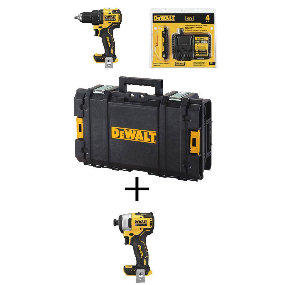 DEWALT 20V MAX XR Drill/Driver Impact Driver 2Tool Combo Kit DCK248D2