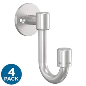 Franklin Brass Napier 4-3/4 in. H, Zinc 35 lb. Load Capacity Classic Coat  and Hat Wall Hooks, Matte Black (4-Pack) B47254K-FB-C - The Home Depot