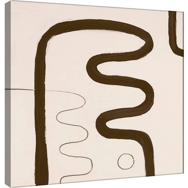PTM Images 15 in. x 15 in. ''Sepia K'' Printed Canvas Wall Art