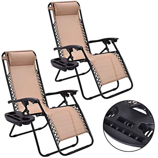 outdoor recliner chair with cup holder