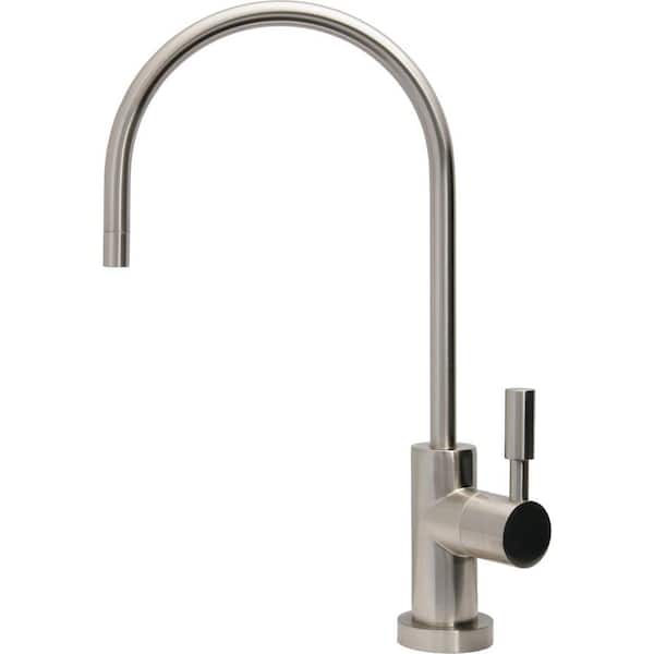 APEC Water Systems Ceramic Disc Single-Handle Beverage Faucet Lead Free Non-Air Gap in Brushed Nickel