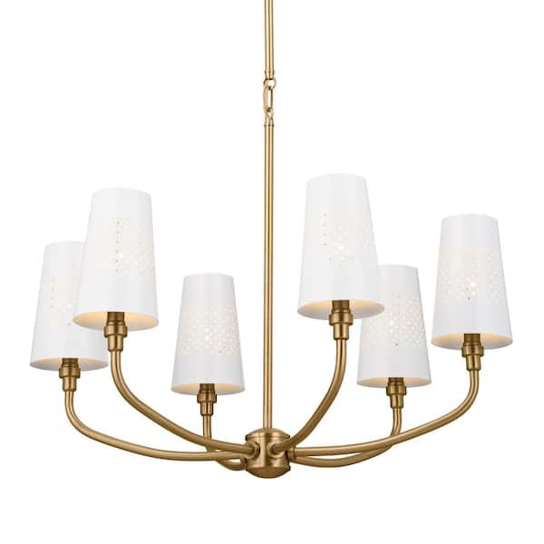 Kichler Adeena 6-Light Brushed Traditional Chandelier