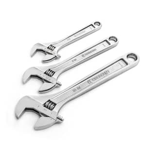 6 in., 8 in. and 10 in. Adjustable Wrench Set (3-Pieces)