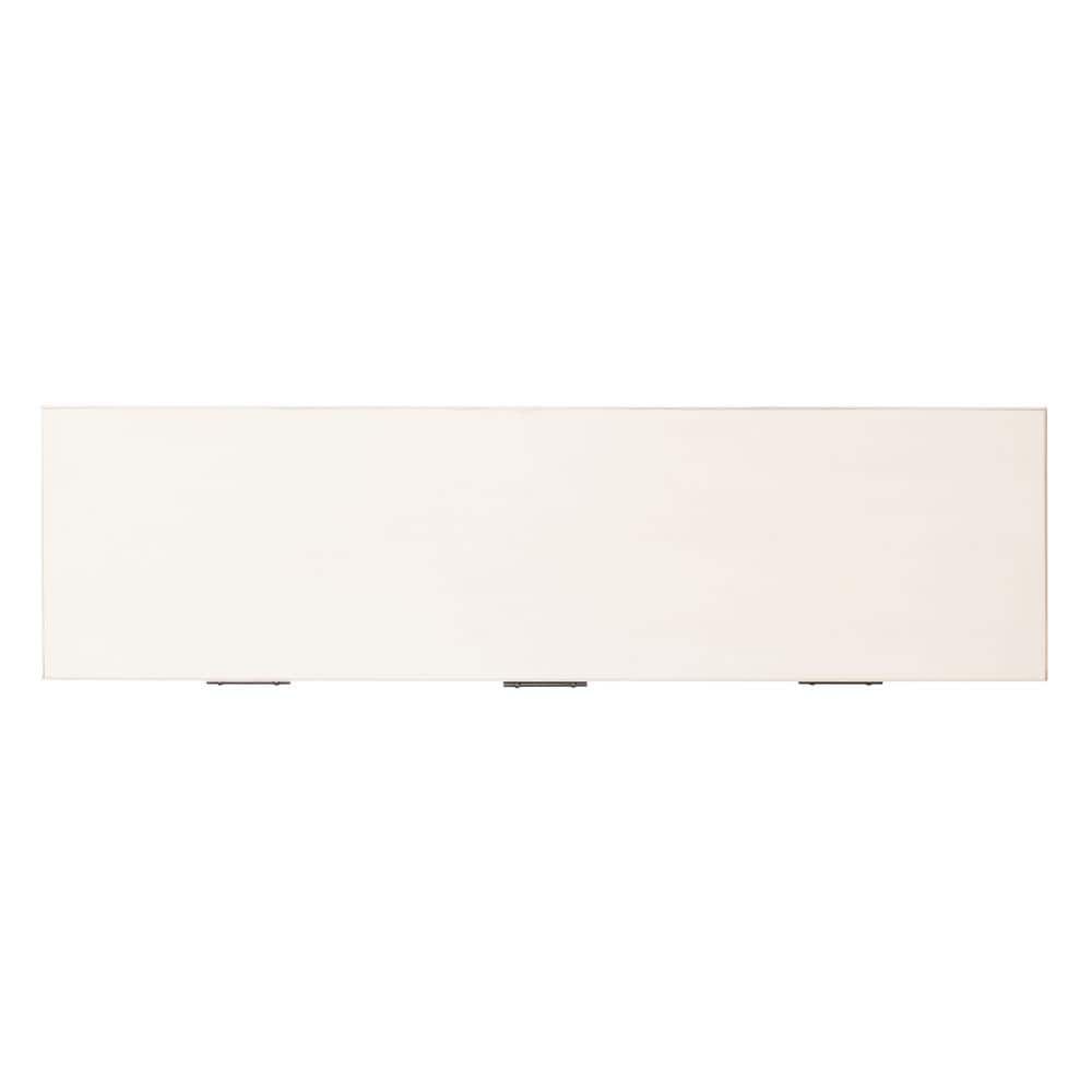 Distressed White Wooden Console Table with 3 Drawers and Storage Shelf