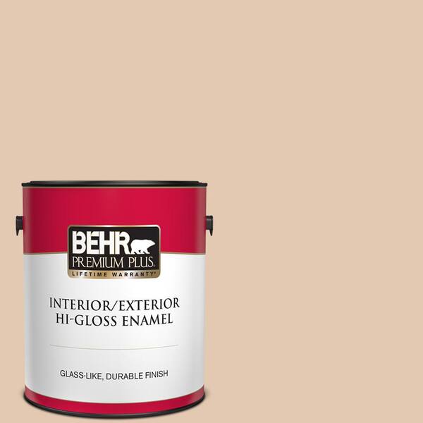 BEHR PREMIUM PLUS 1 gal. #S230-2 Mesquite Powder Hi-Gloss Enamel Interior/Exterior Paint