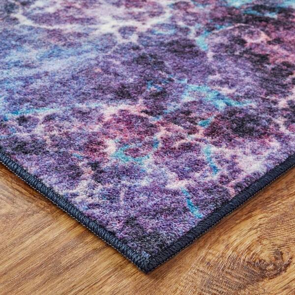 Uphome Bathroom Runner Rug colorful Abstract Leaves Long Bath