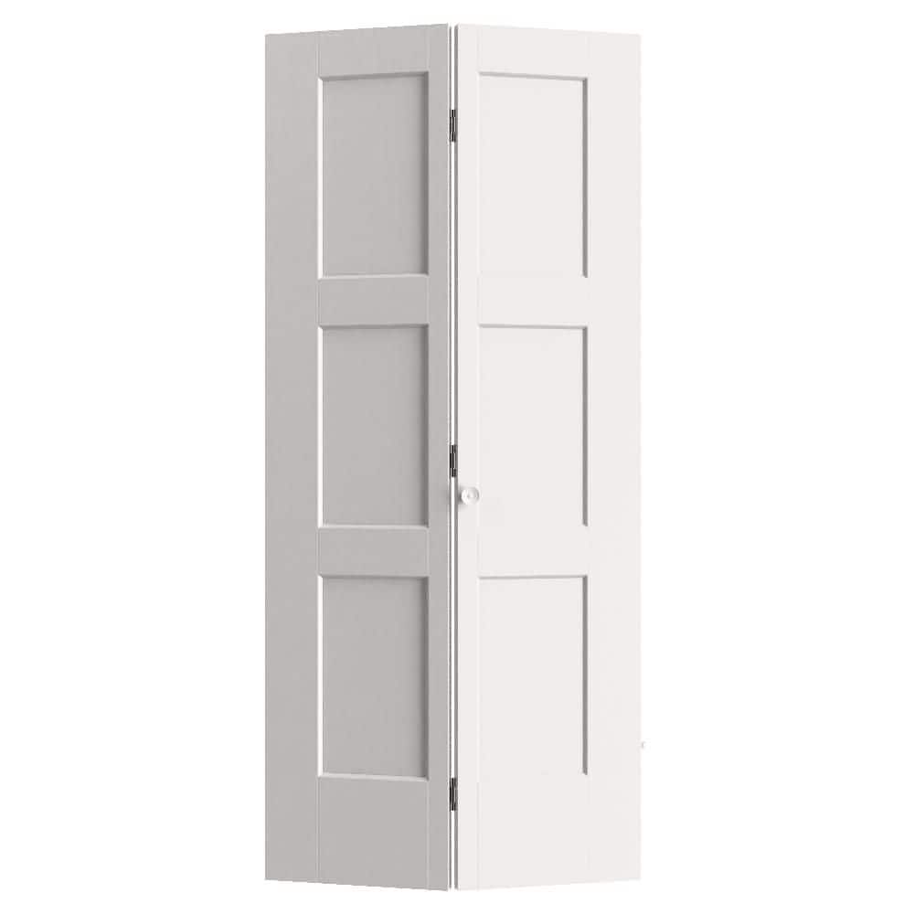 Masonite 36 in. x 80 in. Primed Calden 3-Panel Hollow Core