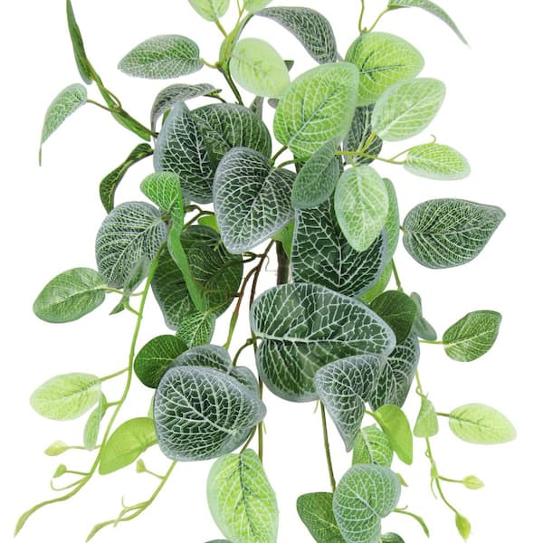 24 in. Artificial Pothos Ivy Leaf Vine Hanging Plant Greenery Foliage Bush  84007-GR - The Home Depot