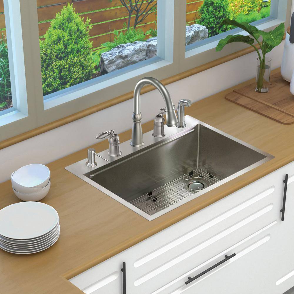 30-Inch Stainless Steel Kitchen Workstation Sink with Accessories
