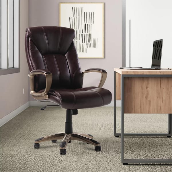 Pinksvdas Modern High End Ergonomic Brown Executive Office Chair