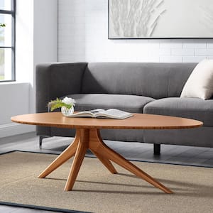 Grace 33.85 in. Amber Specialty Wood Coffee Table