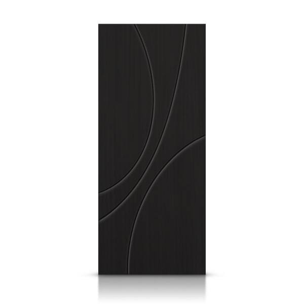 CALHOME 32 in. x 80 in. Hollow Core Black Painted Composite MDF Interior Door Slab