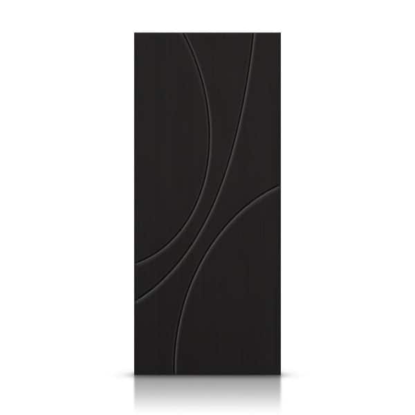 CALHOME 38 in. x 80 in. Hollow Core Black Painted Composite MDF Interior Door Slab