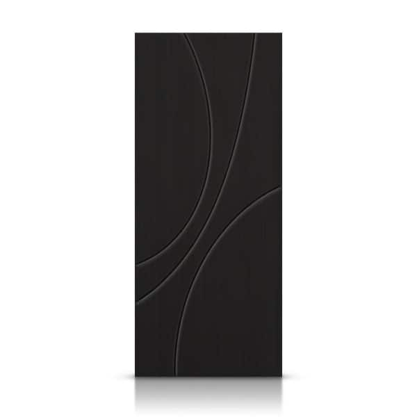 CALHOME 40 in. x 96 in. Hollow Core Black Stained Composite MDF Interior Door Slab