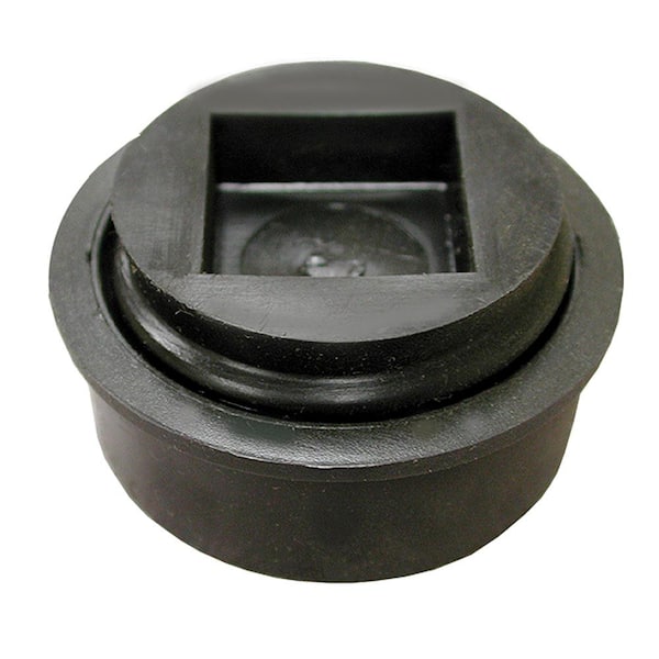 JONES STEPHENS 4 in. Size x 1.38 in. Height HDPE (Plastic) Combination Test Plug with Countersunk Head for Schedule 40 DWV Pipe