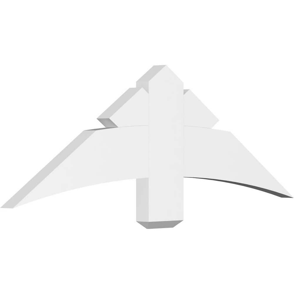 48 in. W x 16 in. H x 2 in. D x 6 in. F, 8/12 Pitch, Alberta Signature Urethane Gable Bracket, Primed Tan price history on PriceWatchPro