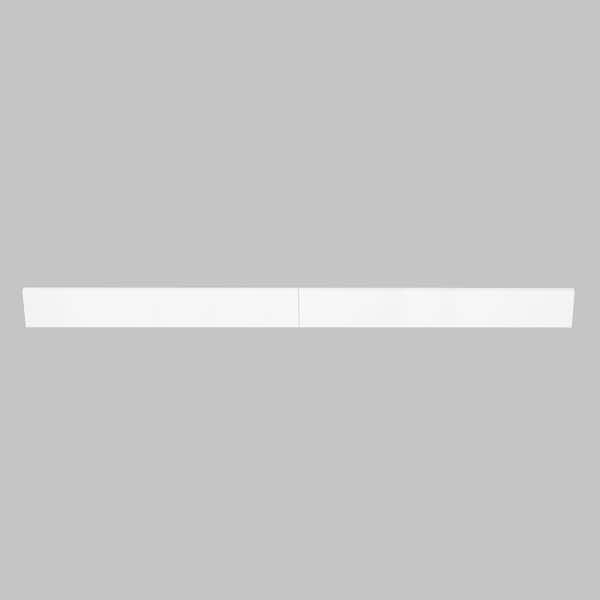 TJAmerican 72 in. W x 0.75 in. x 4 in. Engineered White Marble Bathroom Vanity BackSplash (2-Pieces of 36 in.)