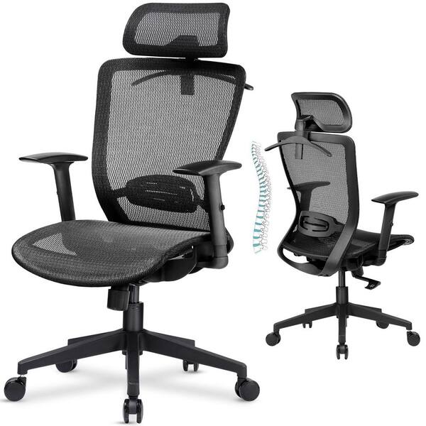 matte black office chair