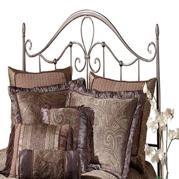 Hillsdale Furniture Doheny Antique Pewter Full and Queen-Size Headboard with Rails