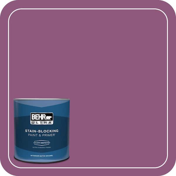BEHR ULTRA 1 qt. #PPU1-18 Peru Extra Durable Satin Enamel Interior Paint & Primer