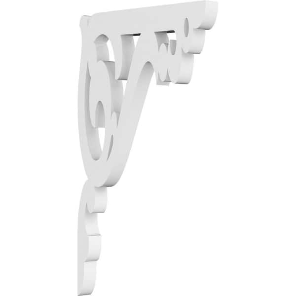Ekena Millwork 5/8 in. W X 10 in. H X 6 in. D PVC Amber Bracket