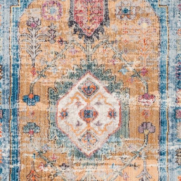 Safavieh Bristol Blue Camel 8 Ft X 10 Ft Area Rug Btl346c 8 The Home Depot