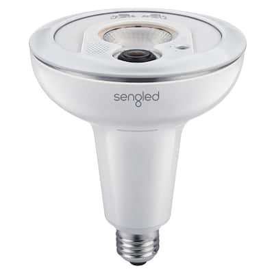 Snap Integrated 60-Watt Equivalent Warm White PAR38 HD Camera Outdoor LED Floodlight Lighting Technolog Light Bulb