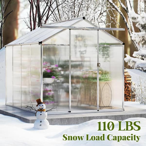 Gymax 6 x 8 FT Greenhouse for Outdoors Large Walk-in Green House w