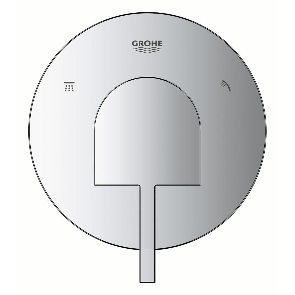 Modern Chrome 3-Way Diverter Shower Trim with Lever