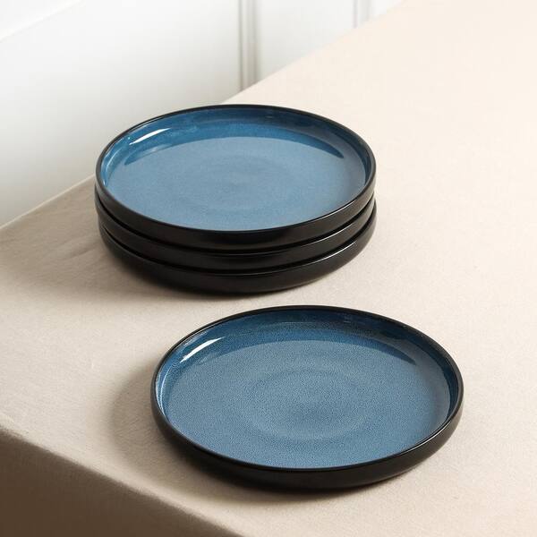 Stone Lain Lagoon Geschirrset 24-teilig – Modernes Steingut-Set Für 8 Personen In Schwarz