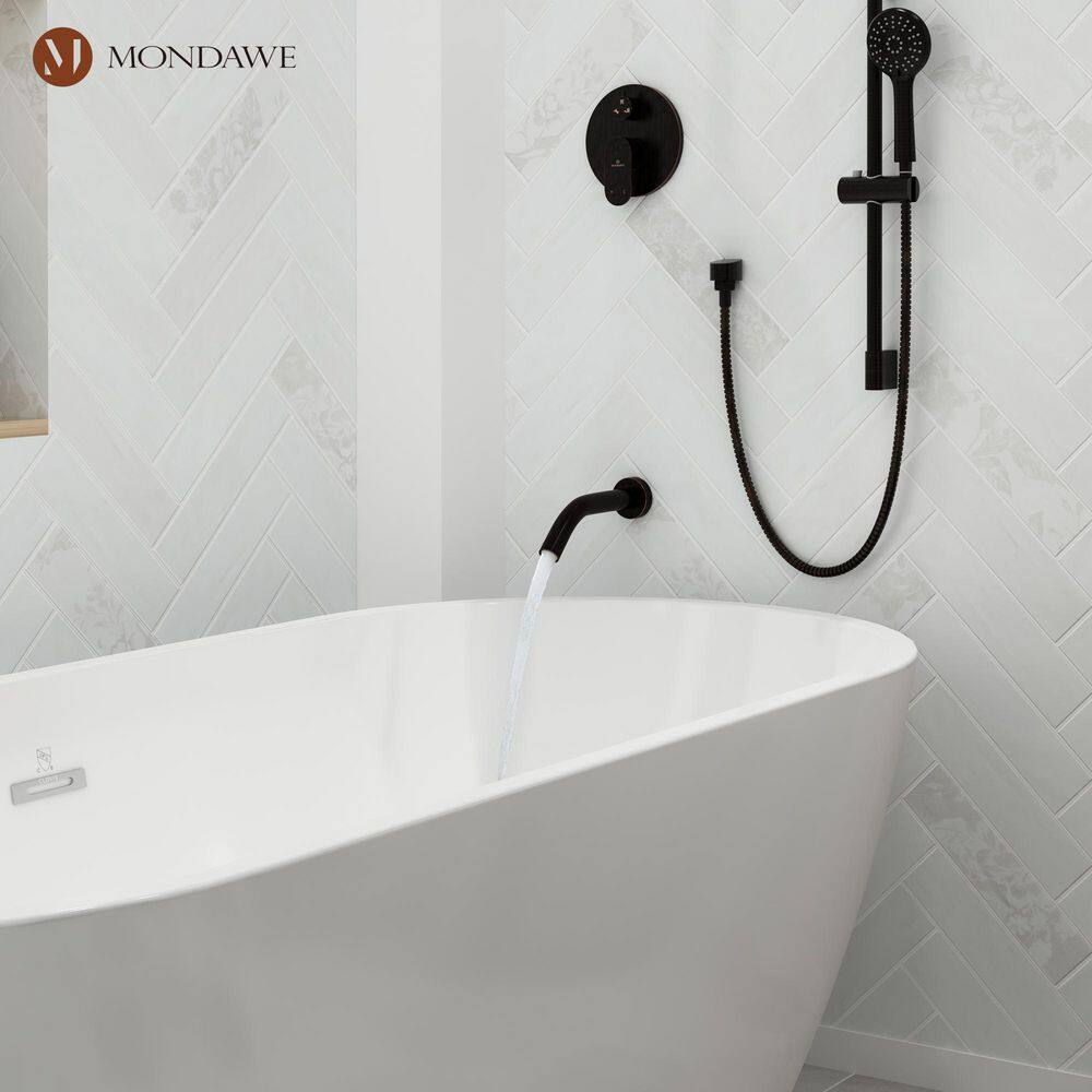 Oil-Rubbed Bronze Adjustable Height Multi-Head Shower System