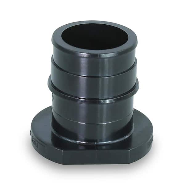 The Plumber's Choice 1-1/4 in. Expansion Barb Black PEX-A Plug End Cap for Pipe Plastic Poly Alloy